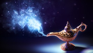 چراغ جادو در فال قهوه