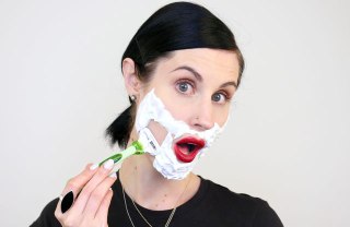 facial hair shaving women
