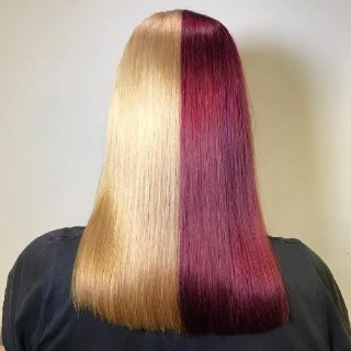 red or blonde hair